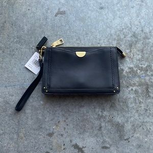 NWT Coach Wristlet Wallet Purse Black Leather